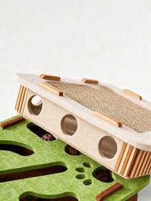 PETSIN Cat Self-Entertaining Toys, Pet Interactive Puzzle Tunnels, Scratch Pads, Scratching Posts, Climbing Towers, Squeaky Toys - Suitable For 10 Scenarios - Multicolor - View 2