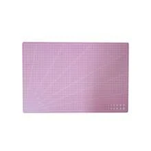 Almohadilla de corte A3, almohadilla de mesa de PVC, proceso de cuero, anticorte, tallado de doble cara, proceso de bricolaje para estudiantes, almohadilla autocurativa de 45 * 30x0,09cm - Rosa - Ver 13