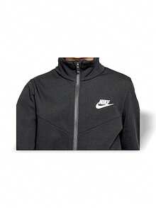Nike 耐克女子运动服夹克 NSW 轻盈柔软舒适亲肤宽松易搭配训练日常旅行健身房通勤郊游黑色 S FD3067-010 - 黑色 - 查看 4
