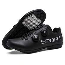 New Professional Cycling Shoes For Men And Women, Unisex Cycling Shoes, Gym Shoes, Lightweight, Anti-Slip And Wear-Resistant, Outdoor Cycling Shoes Sports Shoes. - Black - View 4