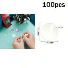 30/100 件透明亚克力圆盘，亚克力透明板，适用于 DIY 展示板、工艺品、装饰画、空白画板、DIY 手工艺品展示品、圆形时钟托盘、各种节日、婚礼工艺品，5/6/7/8/9/10 厘米
