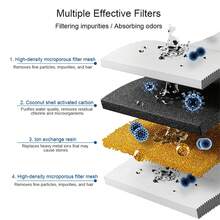 4pcs/8pcs/12pcs Cat Fountain Filter, 4 Grids Rectangular Replacement Filters, Compatible With Pet Fountain, Activated Carbon Filter, Suitable For Automatic Pet Drinking Fountain, Cat & Dog Water Dispenser Accessories - White - View 4