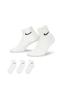 3 双男女款 Nike Everyday 轻便踝袜 SX7677-100