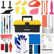 MX    DIYSELF Window Tint Kit 70in1 Window Tint Tools Professional Vinyl Wrap Tool Kit For Car Wrapping Tint Kit With Spray Car Wrap Kit Tools Tint Tools With Vinyl Squeegees And Scrapers - Multi - View 2