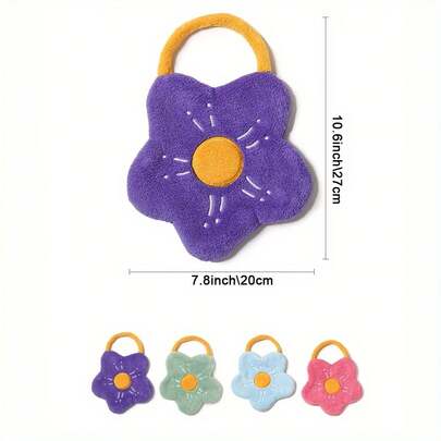 1/2/3/4 piezas Toalla de mano de felpa de coral de secado rápido - Súper absorbente y con elegante forma de flor para la cocina, el baño y el camping - Paño de cocina duradero y accesorio decorativo,[Toallas de mano bordadas con flores] Toallas de mano de felpa de coral absorbentes con diseño bordado de flores - Regalo perfecto para el hogar y los viajes, Toallas de mano Paño de cocina