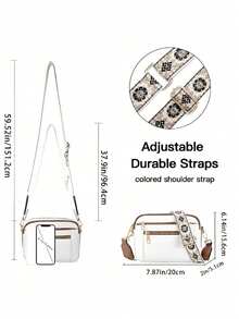 Bulk Telena Crossbody Bags Women Small Crossbody Bags Fashionable Vegan Leather With Adjustable Shoulder Strap, European And American Color Matching Multifunctional Zipper Crossbody Bags, Small Square Bags, Suitable For Going Out, Dating, Shopping, Shopping - Multicolor - View 11