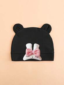 1pc Newborn Cute Rabbit Design Soft Warm Baby Hat, Suitable For Baby Boys And Girls, Everyday Wear All Seasons - Multicolor - View 8