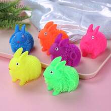 8 Stücke bunte Kaninchen Quetsch-Sensorikbälle, Simulation Langhaar Kaninchen Spielzeug Stressabbau, süße Kaninchen Spielzeug Partybevorzugungen, Stressabbau Spielzeug & Quetsch Fidget Sensorikbälle für Geschenktüten, Partybevorzugungen, Quetschspielzeug, Fidget Spielzeug, Geburtstagsgeschenke, Geschenktüten Füller, Piñata Füllung, Weihnachten, Halloween, Valentinstag, Ostern, Neujahr, Karneval Geschenk, zufällige Farbe