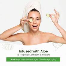 Cucumber Aloe Under Eye Patches - Cooling, Reduces Puffiness, Anti - Aging, Hydrating, Dermatologist Tested, Cruelty Korean Skin Care All Skin Types - 5 Pairs - Initial - View 5