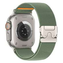 弹性运动表带适用于 Ultra1/2 表带 49 毫米 46 毫米 45 毫米 44 毫米 42 毫米 41 毫米 40 毫米 38 毫米 男女款，降落伞扣弹性尼龙宽表带适用于 Series 11 10 9 8 7 6 5 4 3 SE 2 1 - 38/40/41/S10-11 42 - 查看 14