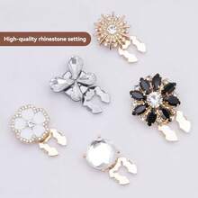 2 butoni minimalisti francezi cu zirconiu artificial și perle - accesoriu versatil pentru rochii, smokinguri și ținute casual