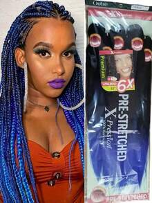 Xpression 6 件装合成光滑 Yaki 辫子预拉伸编织发 - 彩色 - 查看 20