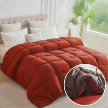 Comforters - Wine Red + Chocolate - View 10