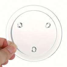 1/5/10 Pcs Round Candle Holders Set, Includes Transparent Candle Holders, Tea Light Trays, Glass Coasters, Candle Stands, Suitable For Tabletop, Windowsill, Floor, Bedside, Room Decor, Party, Wedding, Graduation, Birthday,Perfect For Wedding Table Centerpiece And Halloween Christmas Holiday Party Home Decoration.