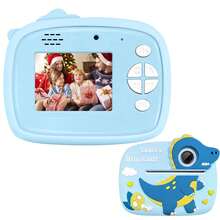 Fotocamera istantanea per bambini - Fotocamera digitale giocattolo con schermo LCD da 2,4 pollici per bambini con rotoli di carta per stampa - Regalo di Natale e compleanno per bambini e bambine di età 3-12 anni (verde/blu/rosa/viola), fotocamera giocattolo - ZSK-Multicolore - Visualizzare 18