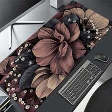 Elegant Floral Pattern Desk Mat Large Non-Slip E-Sport & Office Mouse Pad With Stitched Edges Perfect For Professionals Gift For Girls Daughters Women Back To School