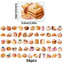 56 Creative, Cute, High-Definition And Waterproof Pet Transparent Stickers For InS-Style Dessert Cakes - 1 - 查看 5