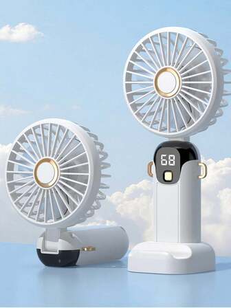 New Handheld Mini Fan, USB Rechargeable High-Power Portable Electric Fan, Quiet Operation For Office, Dorm, Outdoor, Long Battery Life, Super Cooling