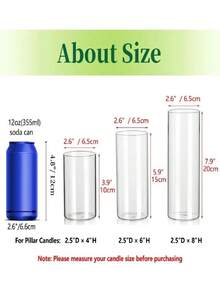 Clear Cylindrical Vase Set, 1/24 Pieces Bulk Glass Vases For Table Centerpieces, Modern Floating Candlesticks For Decoration, Hurricane Candlesticks For Wedding Table Decorations, Random Styles Home Decor Room Decor Flower Vase