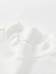 Balabala Camiseta de manga larga para niña preadolescente, Otoño/Invierno 2025, Parte superior de corte holgado para niños y niñas, Uso diario