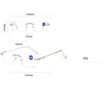 1 Borderless Elegant Classic Retro Popular Design Modern Minimalist Style Men's Transparent Glasses Suitable For Back To School Daily Life Outdoor Leisure Activities Office Business Fashion Accessories