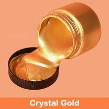 Metal Pigment 100 Ml, Pearlescent Color, Metallic Luster, Mixable, Suitable For Crafts, Gradient Effects, Glass, Rock, Wood, Canvas, Fabric, And Ceramics. 10 Types Of Metal Pigment Acrylic Paint, 100 Ml Cans, High-Quality Metallic Surface Pigments, Suitable For DIY Crafts, Art Projects, And Furniture - Glitter Pigments, Suitable For Artists, Hobbyists, And Home Decor.Mixed Shipment Of New And Old Models - 水晶金 - 查看 2