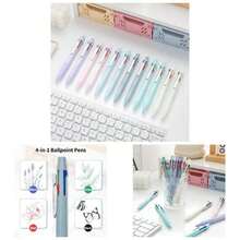 Multicolor Ball Point Pens 4 - In - 1 Colored Pens 1.0mm Assorted Inks 4 - Color Ballpoint Pen 8 Pack - 12 - 查看 8