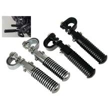 قاعدة قدم الدراجة النارية من سبيكة الألومنيوم المصنعة بتقنية CNC، قابلة للتعديل والطي، مانعة للانزلاق، تصميم إرجونومي، عالمية من 28 مم إلى 32 مم، مناسبة لدراجات هارلي وسوزوكي