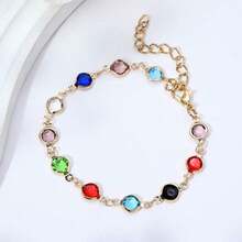 Women's Simple & Stylish Candy-Colored Heart-Shaped Bracelet - Ideal Gift For Loved Ones