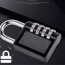 2025 New Jiajian Padlock, 4-Digit Password Lock, Suitable For Cabinets, Boxes, Anti-Theft Lock Luggage Lock Luggage Locks Combination Lock Perfect For Luggage For Travel Perfect For Suitcase Anti Theft Secure Your Belongings