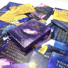 Englische Version der Soul Truth Oracle Karten für intuitive Aromatherapie, enthält 44 Einblickskarten, Divinations-Tischspiele, Familienparty-Unterhaltungsspielkarten, Geschenkspiele