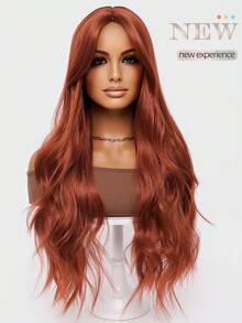 clouder Orange Brown Extra Long Curly Wig 30 Inch Cosplay Wig Halloween Christmas Wig Elegant Soft Matte Hair Loose Curls Casual Outing Street Punk Wig Rock Wig Fluffy Natural Cool Girl Synthetic Heat-Resistant Fiber Wig Suitable For Women Daily Party Wig Music Festival Wig Avant-Garde College Style Wig Modern Fashion Gothic Wig - 橘色 - 查看 3