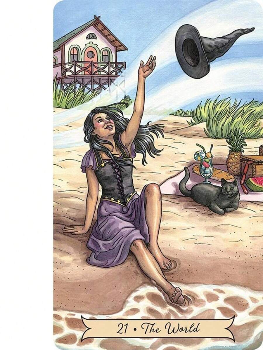 Hochwertige Papier-Materialien Tarotkarten "Everyday Witch", Familienunterhaltungsspielkarten, Spaß Wahrsagespiel Kartendecks für Anfänger Frauen