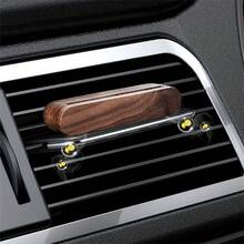 1 Set Of Walnut Pure Wood Open Lid Aromatherapy Clips, Air Conditioner Vent Aromatherapy Diffuser, 10 Sticks - DIY Essential Oil And Perfume Compatible With Any Car Model (Unscented), Car Aromatherapy Diffuser, Long-Lasting Home Fragrance, White Tea Car Fragrance, Car Fragrance Bottle