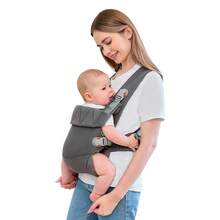 Newborn Carrier, Baby Carrier Newborn To Toddler, Ergonomic Baby Sling With Head Support - 深灰色 - 查看 7
