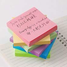 8本便签本，每本50张。可爱创意学生便签本，可重复使用，便利贴，文具。 - 彩色 - 查看 2