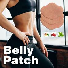 28Pcs, Belly Patch, Extra Large Mugwort Moxibustion Patch, Non-Woven Material, Breathable, Suitable For Belly, Shoulders, Back, Waist - 28件 - 查看 1