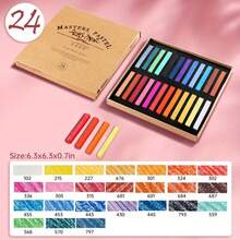 Marie's Soft Chalk Pastels, 12/24/36/48 Colors, Art Supplies Set, Drawing Stick For Artist, Professional, Pigment Painting Pen Tool, Powder Color Pens
