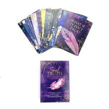 Englische Version der Soul Truth Oracle Karten für intuitive Aromatherapie, enthält 44 Einblickskarten, Divinations-Tischspiele, Familienparty-Unterhaltungsspielkarten, Geschenkspiele