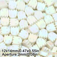 10 件丙烯酸 UV 涂层彩色鬼珠，适用于 DIY 珠宝、手链和串珠，独特设计珠子，适合 DIY 珠宝制作，万圣节派对礼物 - DIY串珠 - 查看 9
