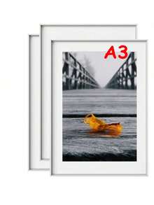 Modern tunn fotoram i aluminium 30x40cm A4 40x60cm, ramlös metallram med smal kant, tunn, rostbeständig metallram för affischer, canvas och certifikat, modernt hem, bröllopsfotodisplay, väggkonst i studio, företagsprisram, kontorsgalleridekor (guld/silver/roséguld/svart) - Multifärgad - Visa 15