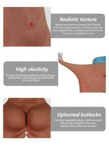 Silicone Butt Lifting Shorts, High Waist Shaping Biker Shorts, Unisex, Thickened Design, Lift Buttocks & Peach Butt, Suitable For Daily Wear & Sports, Confident Shaping