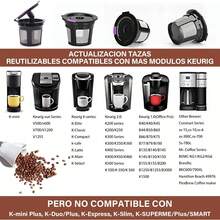 4 Pcs Cápsula de café Recargable,Cápsulas Reutilizables,filtro de café reutilizable ,Tazas de café K Recargables Universales,Compatible con  2.0 y 1.0, serie MINI PLUS - 1 - Ver 4