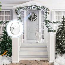 5/10/20pcs Suction Cup Hooks, Reusable Clear PVC Suction Cups With Metal Hooks, Suitable For Bathroom Walls, Window, Glass Door, Christmas, Halloween And Thanksgiving Decoration Hooks Christmas Decorations - Multicolor - View 7