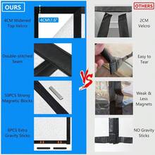 Magnetic Thermal Insulated Door Curtain, Waterproof EVA Door Cover, Fit Doors Size Up To 38x82Temperature Insulated Doorway Curtain Partition, Patio Self - Closing Doors Net Screen - Phù hợp với kích thước cửa 36"X94.5" - Xem 4