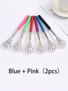 1PC Extendable Back Scratcher, Stainless Steel Portable Telescopic Rubber Handle Back Scratchers For Thanksgiving, Birthday, Christmas Gifts,School,Back To School,Travel,Travel Essentials,Home Essentials,Spa,Massage Tool,Massage,Massager,Spa - Multicolor - View 23