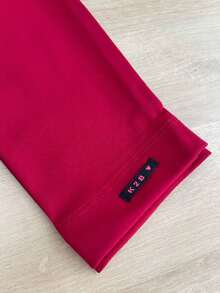 K2B Leggings 24h Shipping Gym Training Zero Transparency All Sizes Plus Size Black And Colorful - Red - View 3