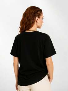 Women's Oversized Blouse - C00 - màu đen - Xem 2