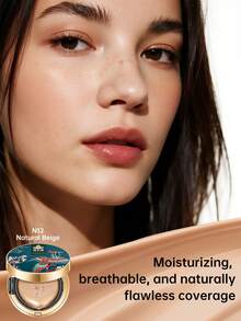 Catkin Phoenix Cushion Foundation, Layerable Coverage, Anti-Aging Essence Makeup, Lightweight Satin Finish, Refill Included, Light Beige/Natural Beige N12