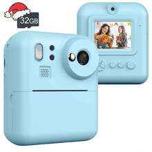Instant Printing Of Children's Cameras,Instant Digital Video Cameras For Children,Christmas And New Year Gifts For Girls And Boys Aged 3-12,Portable Toys For Cameras For Children Aged 3,4,5,6,7,8,9 And 10,With Individual Items And Camera Sets For Everyone To Choose From